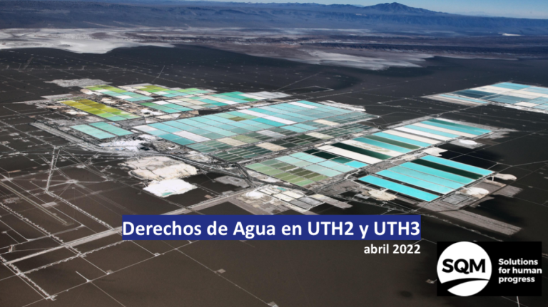 Informe SQM derechos Agua UTH2 y UTH3